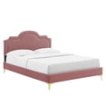 thumbnail image 2 of Modway Aviana Performance Velvet Queen Bed in Dusty Rose, 2 of 10