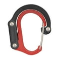 thumbnail image 3 of Carabiner Clip and Hook Bag, Purse, Backpack Hanger Buckle Rotating Hook Gear Clip for Camping Hammocks Traveling Mountain Climbing Hiking red and black, 3 of 10