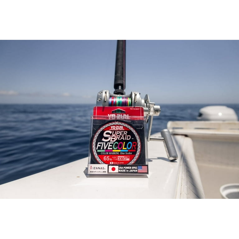 Yo-Zuri SuperBraid Braided Line, 30lb, 330yd, Five Color