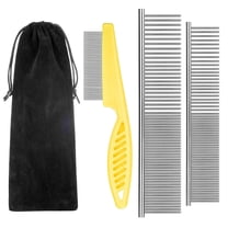 Curated visual reference: Visual Reference: 2 In 1 Professional Grooming Rake For Cats Dogs Dematting