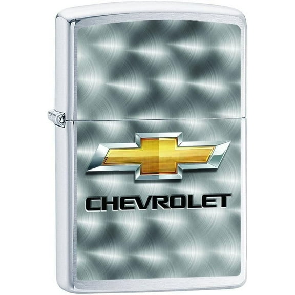 Zippo Lighter- Chevy Chevrolet Bowties Bow Brushed Chrome Windproof Lighter #Z5052