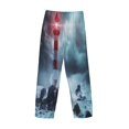 thumbnail image 5 of Balery Lighthouse in a Stormy Sea print Men's Pajama Pants,Ultra Lightweight Pjs,Lounge Pant-Large, 5 of 9
