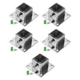 thumbnail image 5 of Menolana 5 Pieces Square Post Flange Floor Post Flange Deck Mount Multifunction Post Brackets Anti Rust Handrails Hand Rails Inner Dia 26mm, 5 of 8