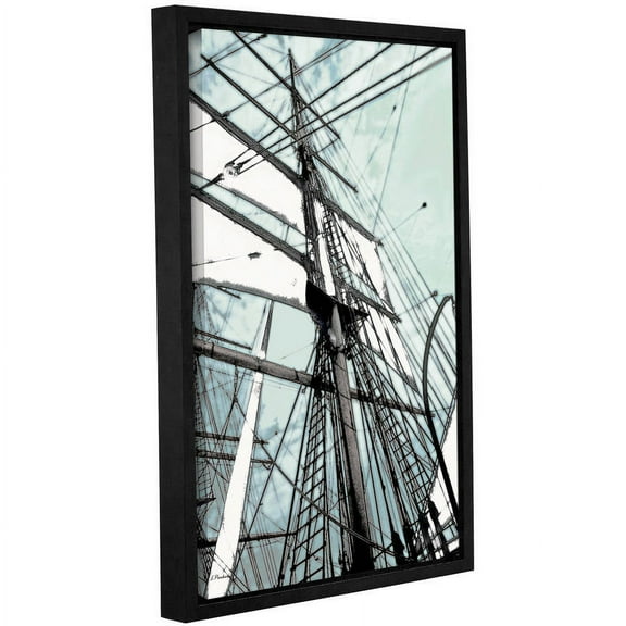 ArtWall Linda Parker "Sailing On Star Of India II" Gallery-wrapped Floater-framed Canvas