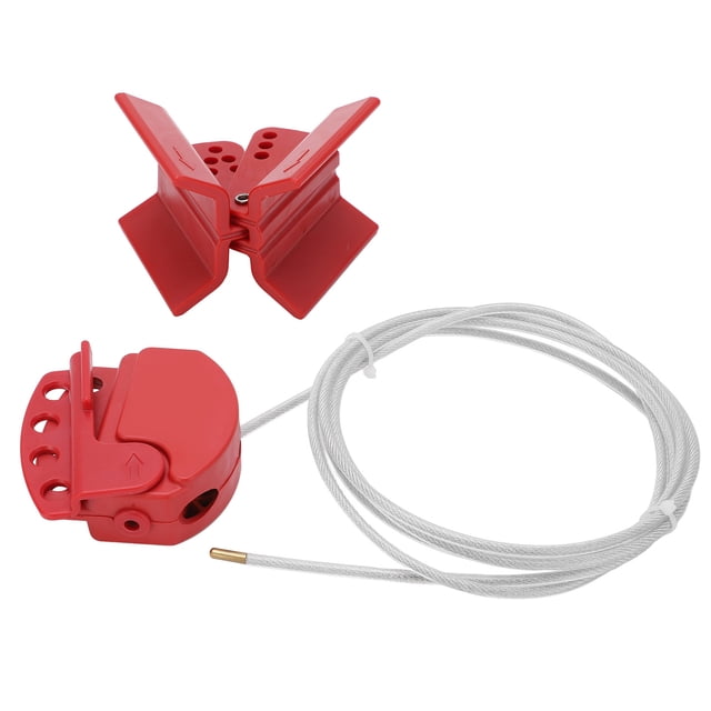 ANGGREK Câble de Verrouillage Réglable Conception Robuste Durable Câble de Sécurité pour les Vannes de Verrouillage, Kit d'Étiquetage de Verrouillage, Verrouillage de Câble Réglable