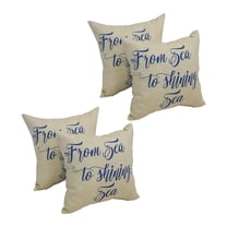 Spun Polyester 17-inch Outdoor Throw Pillows (Set of 4) CO-JO16-25-S4