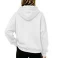 thumbnail image 7 of SYwaren Women's Fall Sweatshirt Solid Color Half Zip Hooded Long Sleeve Fashion Casual Loose Fit Pullover Top, 7 of 7