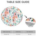 thumbnail image 6 of Pioneer Flower Floral Print Pattern Round Fitted Tablecloth with Elastic Edge,Dining Table Cover Waterproof,Outdoor Round Tablecloth for Camping,Dining,Indoor and Outdoor, 6 of 7
