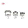 thumbnail image 2 of Nmkwnr 3 Pack Biscuit Cookie Cutters Set Stainless Steel Round Cookie Mold for Baking, Kitchen, 2 of 6