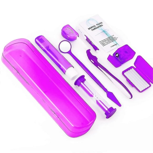 8 Pack Braces Cleaning Kit, Orthodontic Care Kit, Orthodontic Toothbrush, Travel Toothbrush, Brush, Ortho Wax, Floss