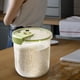 thumbnail image 1 of Contenedor de almacenamiento de arroz, Contenedor de almacenamiento de arroz Cubo de granos, Contenedor de cereales Contenedor de alimentos secos, verde 11kg perfecl Contenedor de almacenamiento de arroz, 1 of 8