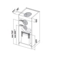 thumbnail image 2 of CAMPANA EXTRACTORA FALMEC IS40MIRA.AC ASPIRACIÓN PERIMETRAL 40CM TIPO ISLA ACE INOX CONTROL ELEC, 2 of 3