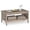 Oak, variant on 2-Tier Farmhouse Coffee Table with Open Shelf, Rectangular Center Table for Living Room, Oak
