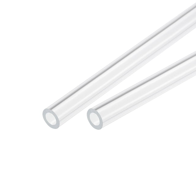 Acrílico Tubo Transparente Rígido Redondo Tubo 6mm ID 10mm OD 14" para Lámparas y Linternas, Agua Refrigeración Sistema 2uds