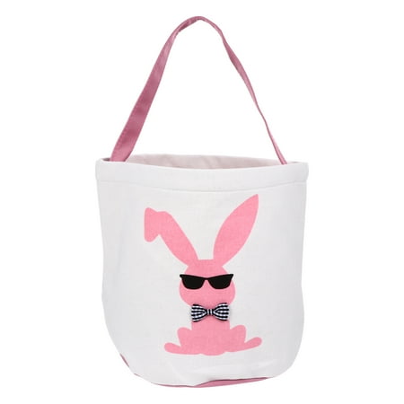 

1Pc Rabbit Pattern Candy Bucket Easter Theme Candy Bag Easter Treat Basket