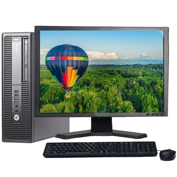 Restored HP Pro Desk G2 Desktop Computer Intel Core i7 6th Gen Processor Windows 10 Professional 8GB RAM 256GB SSD 22" LCD Monitor Wi-Fi - Windows 10 Desktop PC (Refurbished)