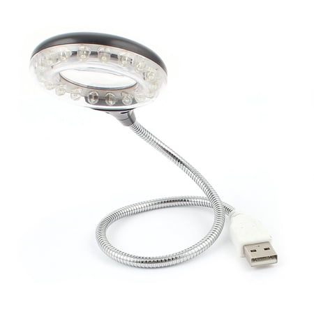Unique Bargains Home Desktop Portable Flexible USB 3 LEDS Light for Notebook Laptop Silver Tone price history on PriceWatchPro