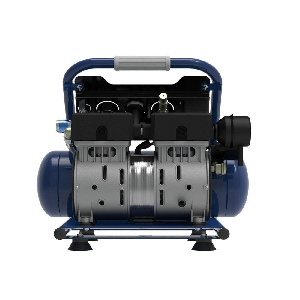 2 HP 2 Gallon 125 PSI Single Stage Electric Quiet Oil-Free Portable Air Compressor