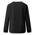 thumbnail image 5 of Zpanxa Women's Boho Chic Printed Blouse Top, Long Sleeve Loose Fit Crewneck Pullover Sweatshirt for a Casual and Relaxed Style Black B XXL, 5 of 5
