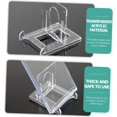 thumbnail image 5 of 6 Piece Game Card Rack Sports Card Rack Coin Display Easel One Click Ultra Photo Board Stand Bowl Display Rack Transparent Stand Easel for Display Photo Frame Cartoon Plastic, 5 of 5