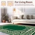 thumbnail image 2 of ODIKA 8'x10' Machine Washable Non-Slip Area Rug, Enchanted Garden Medallion with Interlocking Flora and Subtle Animal Prints High Traffic Rug, Green, 297207, 2 of 7