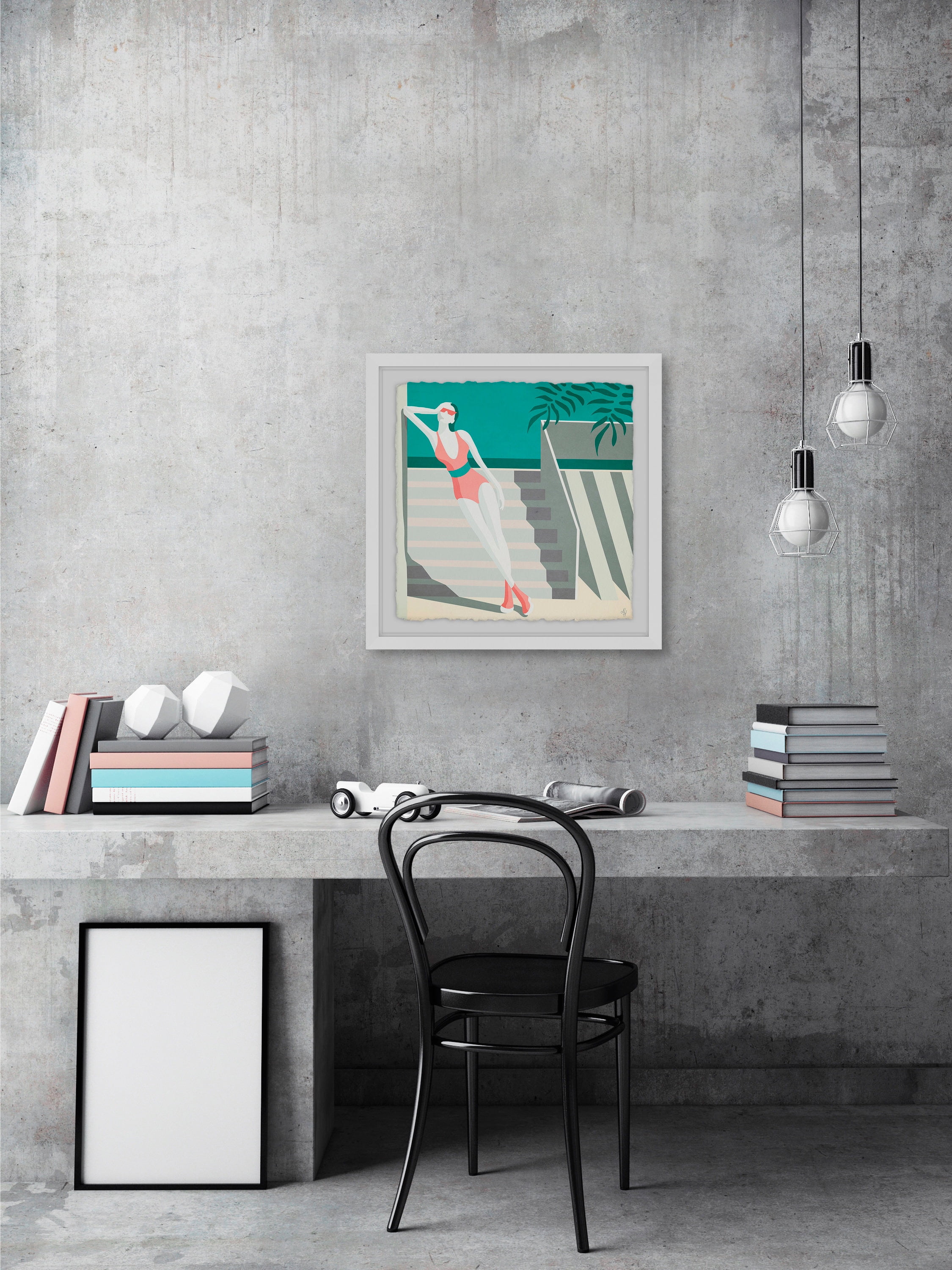 Summer Fashion Ii Framed Painting Art Print, 32.00" x 1.50"
