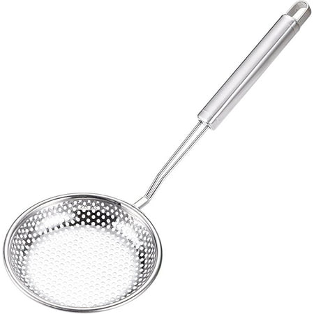 

Stainless Steel Skimmer Stainless Steel Skimmer Skimmer for Cooking Kitchen Skimmer Scoop Ladle Strainer Ladle with Long Handle Cooking Tool for Frying Noodles or Dumplings
