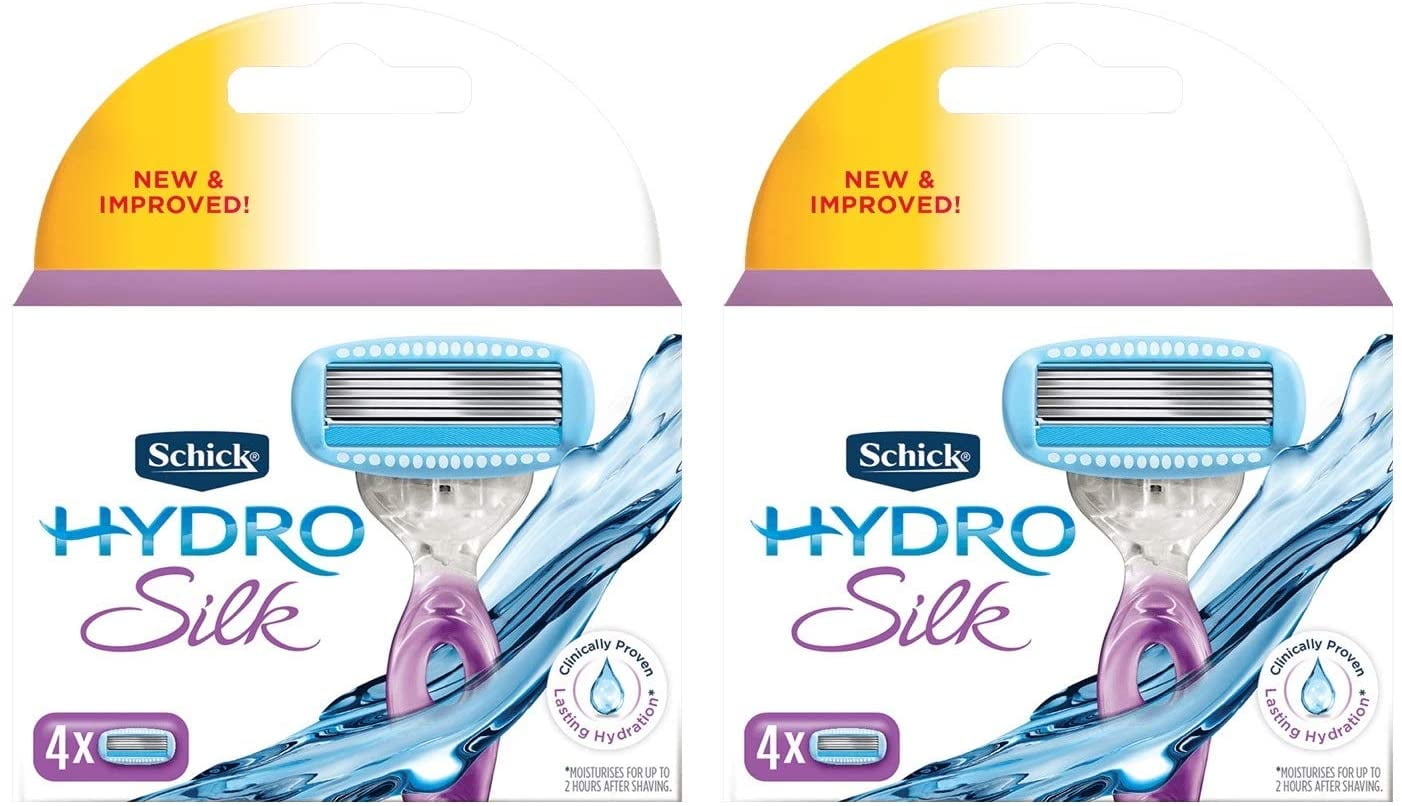 Schick Hydro W/ Water Activated Moisturizer & Hydrant Serum, 4ct, 2-Pack