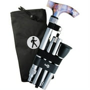 Hugo Elite Adjustable Folding Cane, Silv