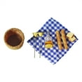 thumbnail image 1 of 1/12 Miniaturas de comida para casas de muñecas Miniaturas de comida Pan y mantel de picnic Set para decoración de casas de muñecas Accesorios para exposición de juguetes Maquetas, 1 of 5