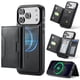 thumbnail image 1 of Funda para IPhone 17 Pro Max 6.9" RFID Funda Protectora con Bloqueo y Soporte Magsafe con 7 Ranuras para Tarjetas 2 en 1 Funda Protectora de Cuero a Prueba de Golpes con Tapa Desmontable, Negro, 1 of 7