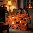 thumbnail image 5 of Yeciiwht Halloween Blanket - Soft Flannel Throw Blankets Warm Cozy Nap Blanket for Sofa, Couch, Bedroom & Office, Festive Decorative Blanket for All Seasons, 5 of 7