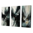 thumbnail image 3 of Designart "Liquid Movements in Abstraction III" Abstract Liquid Ink Wall Art Set Of 3 - Grey Liquid Ink Gallery Set For Office Decor, 3 of 7