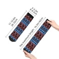 thumbnail image 4 of Rocae Vintage Corn Pattern in Red Blue for Premium Adult Socks,Comfortable, Breathable, and Durable Socks, Perfect for Everyday Wear, 4 of 7