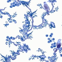 Cath Kidston Birds & Berries Blue Wallpaper