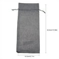 thumbnail image 3 of LYUMO 12pcs Simple Linen Fabric Wine Bag with Drawstring Champagne Decorative Cover , Gift Bag, Wine Drawstring Bag, 3 of 8