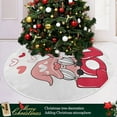 thumbnail image 6 of FMSHPON Valentine's Day Valentine's Day Cute Gnome Xmas Christmas Tree Skirt Stand Mat for Holiday Party Decoration Indoor Outdoor 48 inches, 6 of 6