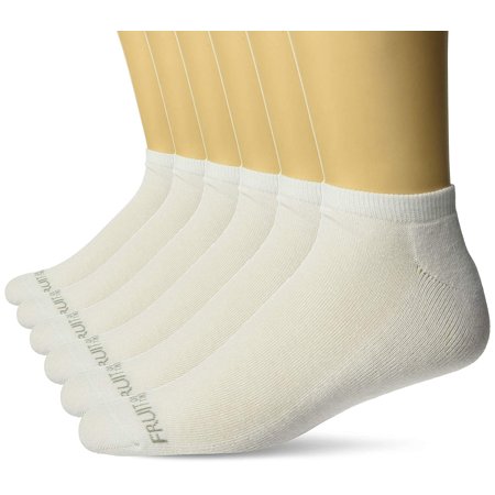 Fruit Of The Loom Mens Cushioned Solid No Show Socks 6 Pair, Mens Shoe ...