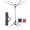 8 Lines with 82ft, variant on Outdoor Umbrella Drying Rack, 8 Lines with 82 Feet Drying Space, Steel Frame & Adjustable Height, 4-arm Umbrella Clothesline for Laundry, Collapsible Clothes Drying Rack for Backyard