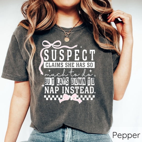 Suspect Claims She Has Gone Shirt, Pink Coquette Baseball Mom Shirt, Pink Baseball Mom Shirt, Team Spirit Crewneck, Sports Mom Shirt All Size S-5Xl