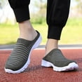thumbnail image 5 of Women's Backless Slip on Mesh Sneakers Shoes Walking Shoes Women Walking Casual Dress Shoes Women Shoes Sneakers Red Tennis Shoe White Loafers, 5 of 8