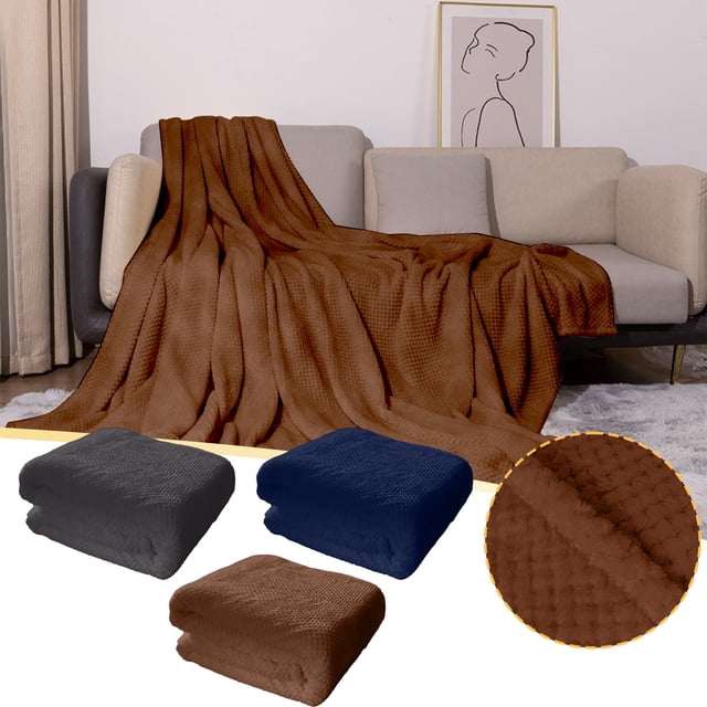 Xihbxyly Manta de Forro Polar, Diseño Suave y Acogedor, Ligera y Transpirable, Ideal para Sofá, Sillón y Cama, Regalo Perfecto para Familiares y Mascotas, 43 X 60 Pulgadas.