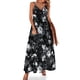 thumbnail image 1 of Vestido sin mangas en blanco y negro con rosas, vestido morado, ropa de verano para mujer 2024, vestido de verano para mujer 2024, vestido de noche para mujer, 1 of 7