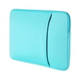 thumbnail image 2 of Fundas de manga p/ portátil RAINYEAR 13.3", Chromebook 2021 2022, MacBook Pro M1 A2442 14", cubierta suave c/ bolsillos (azul), 2 of 3