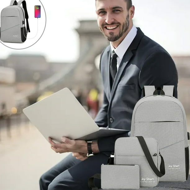 Mochila de Tres Piezas para Niños de Gran Capacidad, Resistente Al Desgaste, Impermeable, con Tira Reflectante y Puerto de Carga Usb.