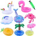 thumbnail image 1 of Botes inflables para bebidas Blovec, paquete de 8 con bomba de aire, para fiestas en la piscina, 1 of 6