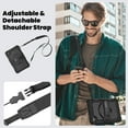 thumbnail image 7 of Case for Lenovo Tab One/K9 8.7 Inch 2025 with Screen Protector, 360 Degree Rotating Kickstand Hand Strap Heavy Duty Shockproof Cover with Shoulder Strap, Black, 7 of 7