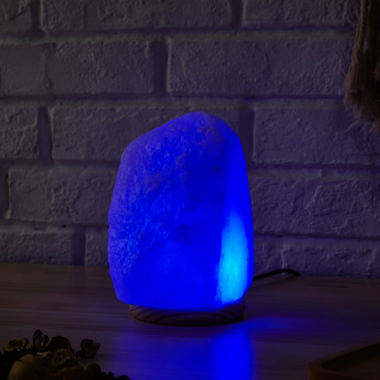 Himalayan Shop LED Color Changing Salt Lamp with USB Cord, White | Tischleuchten
