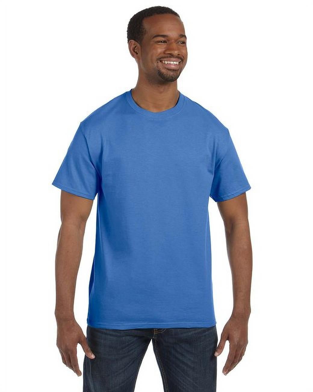 3 Pack Authentic 6 Oz Cotton Crewneck Palace Blue T-Shirt, Size 5XL - Walmart.com