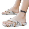 thumbnail image 4 of Zpanxa Slippers for Women Couple WoMen Orthotic Flip Flops Arch Support Soft Thong Sandals Slippers Flip Flops for Women White 35-36, 4 of 8